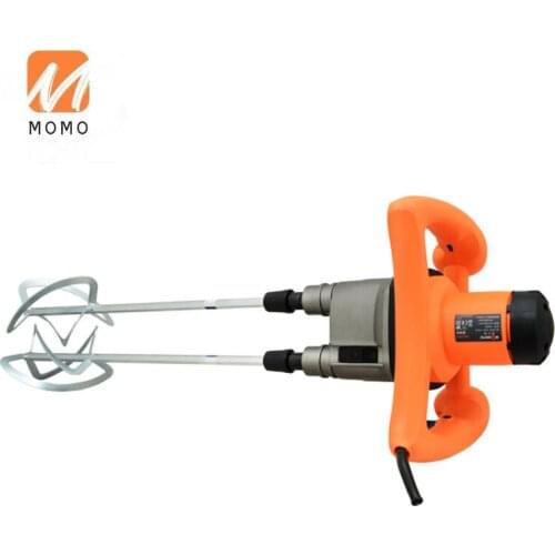 Industrial grade putty powder electric electric drill paint putty mixer cement double rod mixer