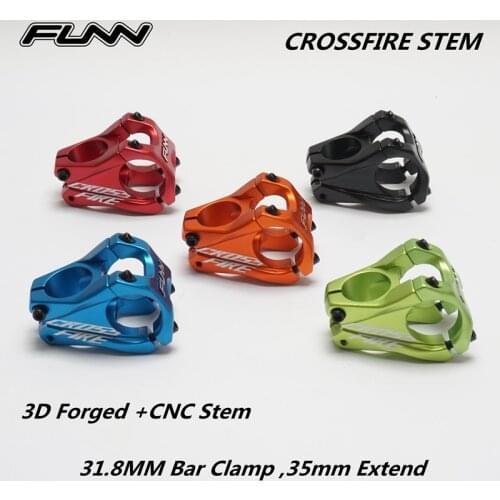 FUNN CROSSFIRE MTB Mountain Bike ENDURO AM Dirt Jump Bicycle Stem Bar Clamp 31.8MM 35MM 28.6 Steer Size 35MM EXTEND