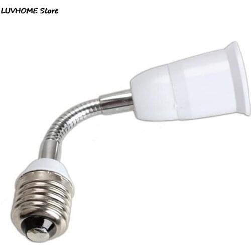 ZLinKJ 1 Pc 18cm Length Extend Flexible E27 to E27 LED light Bulb lamp Holder Converters Adapter Socket Base Type Extension