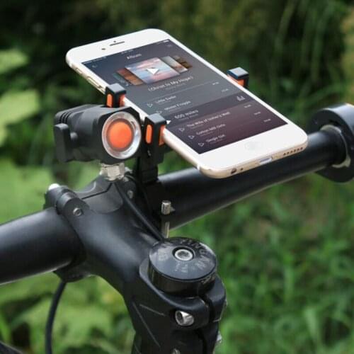 Lightweight Shockproof Split Type Cell Phone Holder Rechargeable Powerful Flashlight Bcycle Headlight