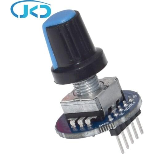 10pcs/lot Rotary Encoder Module for Arduino Brick Sensor Development Round Audio Rotating Potentiometer Knob Cap EC11