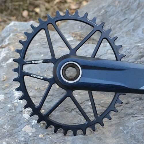 PASS QUEST oval Chainring 0mm offset MTB Narrow Wide Bicycle Chainwheel for deore xt M7100 M8100 M9100 SHIMANO 12S Crankset