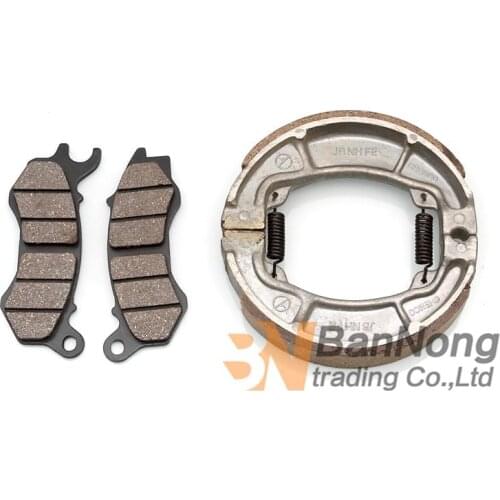 Motorcycle Front Rear Brake Pads Drum Shoe Set For Honda PCX 125 PCX125 2010 2011 2012 2013 Vision NSC110 NSC 110 PCX150 PCX 150