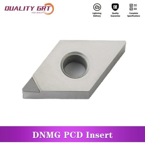 Q.Grt Diamond Insert DNMG150404 DNMG150408 For Turning Tools CNC Lathe Cutter Carbide Insert For Turning Aluminum Brass PCD CBN