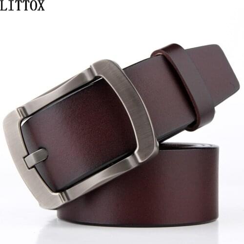 Pin buckle belt men male genuine leather strap male belt cowskin mens belts strap male men belts cummerbunds ceinture homme