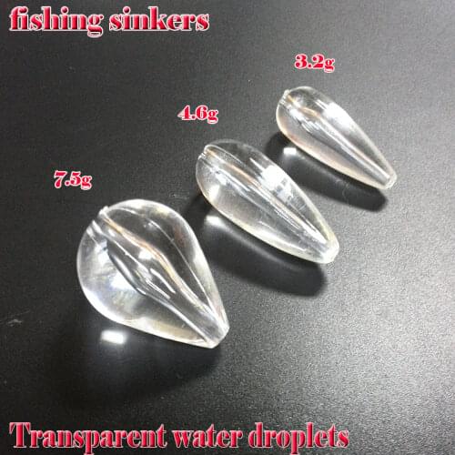 Fishing sinkers straight hole 3.2g/4.6g/7.5g fsihing accessories 5PCS/LOT
