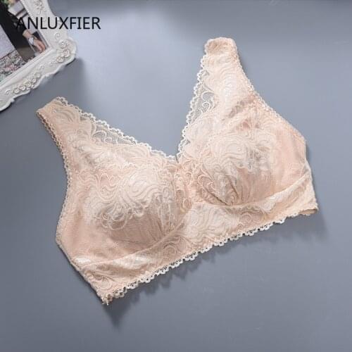 H9662 No Steel Ring Full Cup Bra Sexy Thin Lace Breast Prosthetic Underwear After Breast Cancer Surgery Breathable Bras Lingerie