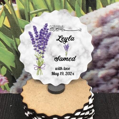 Save the Date Wooden Magnet for Your Guests and Colorful Printed Wedding, Henna, Christening Gifts 25 pcs