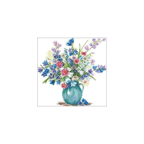 YIXIAO Counted Cross Stitch Kit Cross stitch RS cotton with cross stitch Alisa-2-19-beautiful vase
