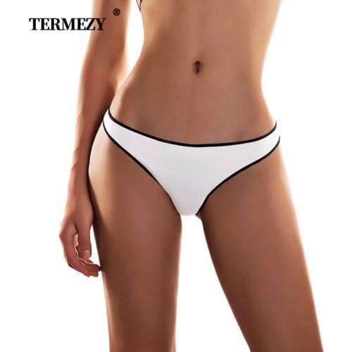 TERMEZY Sexy Panties Women Cotton Briefs G thong Femme String Lingerie Large size Underwear Comfortable Intimates Women G-String
