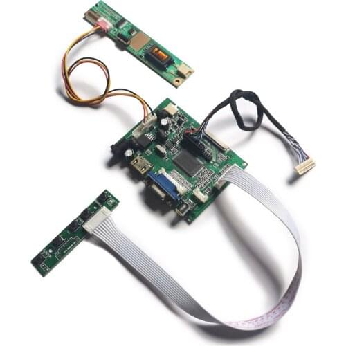 LCD monitor 20 Pin LVDS 800*600 screen for LC121S1/LP121SA/LP104S5/B104SN01/N104S1 1-CCFL controller board DIY kit VGA 2AV