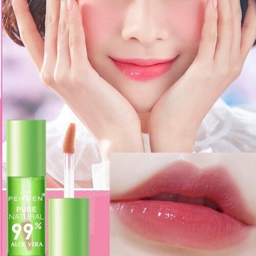 1pc Aloe Vera Lipstick Color Changing Lip Balm Lasting Moisturizing Moisturizing Waterproof Temperature Change Lip Gloss Makeup