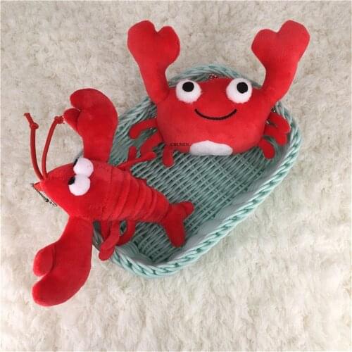 2Designs , 12-15CM Middle Size , Crab Doll , Childrens Key Clip Gift Stuffed Toy