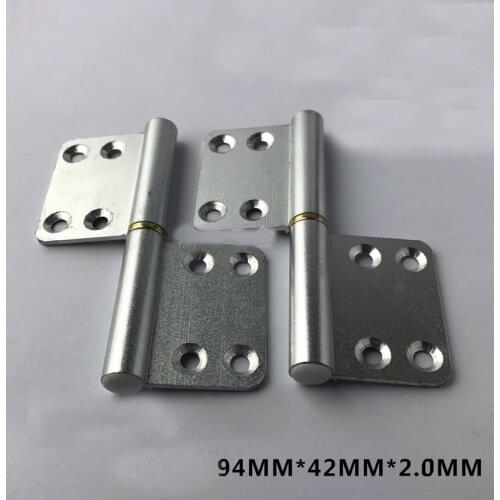 Toilet Bathroom Door Detachable Hinge 94X42X2MM Aluminum Alloy of Doors and Windows Hinges 2pcs