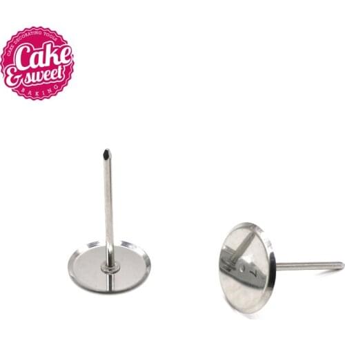 2pcs/set Stainless Steel Cake Cup Ice Cream Decorating Nail Tool Cake Flower Needle(7#) Cake Decorating Tools Baking Tools