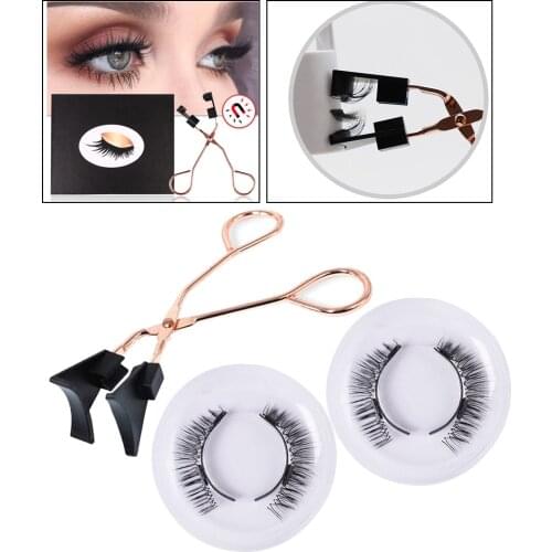 3D Magnetic Eyelashes Makeup Mink Eyelashes Extended False Eyelashes Reusable False Eyelashes Naturel Tweezers Dropship