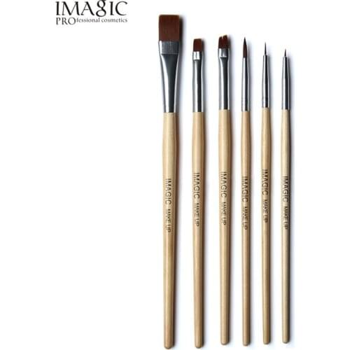 6Pcs/Set Body Paint Makeup Brushes Painting Face Paint Brush Set Maquiagem Tools Wooden Handle Cosmetics Body Painting