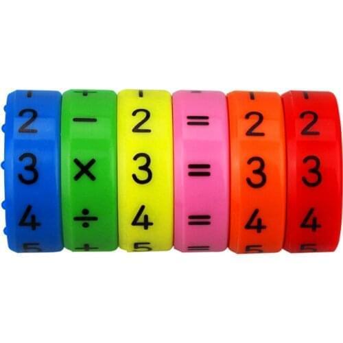 6 Pieces Magnetic Montessori Kids Preschool Educational Plastic Toys For Children Math Numbers DIY Assembling Puzzles Boys Girls