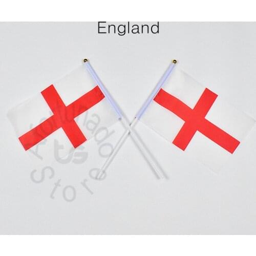 England 14*21cm 10pieces flag Hand waving Flag England National Flag for meet,Parade,party.Hanging,decoration