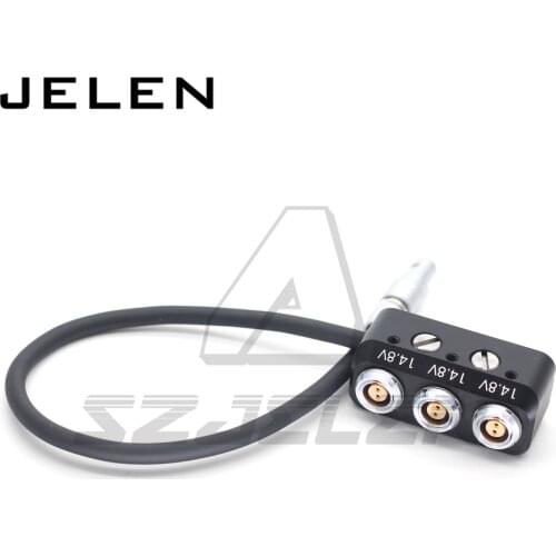 ARRI / SONY 12V 0B2 pin Male to 3 0B2 pin Female Hub Adapter Splitter for Camera Power Supply Distributor, three way splitter