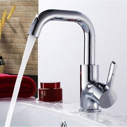 Free shipping Leadfree solid bras kitchen sink mixer tap with polished chrome copper kitchen sink water faucet