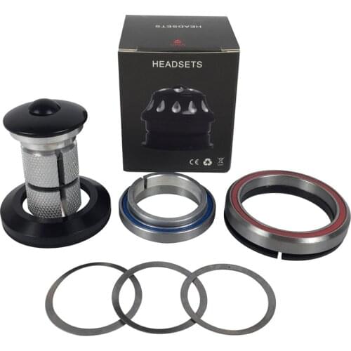 Quick Shipping Bicycle Parts Tapered Bicycle Headset 1-1/8"-1-1/2" For Tapered Road/TT/MTB Bike, Cycling Accessories headsets