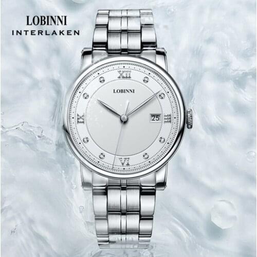 LOBINNI Fashion Casual Ladies Wrist Watch Stainless Steel Dress Women Watches Calendar Analog Quartz Female Clock Ladies Gifts