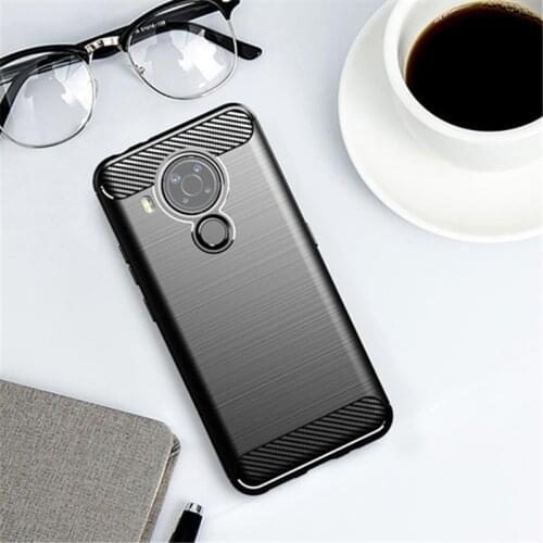 For Nokia 5.4 Case Rubber Bumper Soft Silicon Carbon Fiber Cover For Nokia 5.4 3.4 2.4 8.3 5.3 1.3 Phone Case For Nokia 5.4 Case