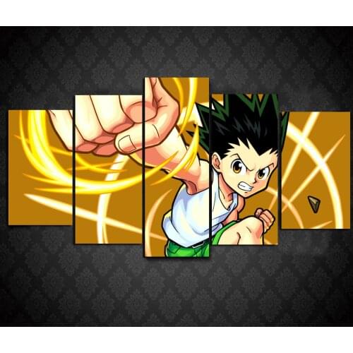 Hunter X Hunter Anime Digital Canvas Art Print,5Pcs,No Frame