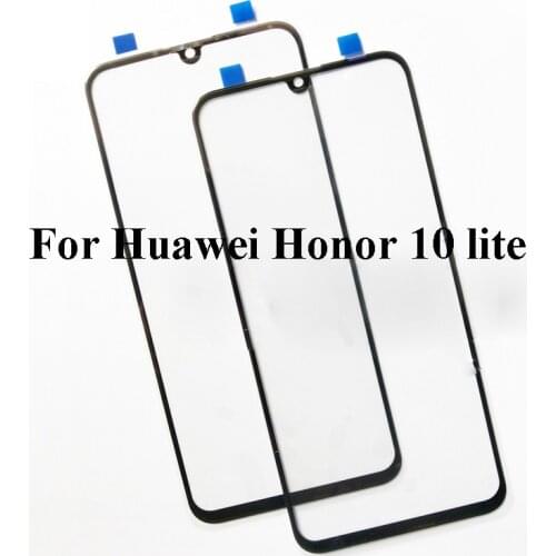 For Huawei Honor 10 Lite Front LCD Glass Lens touchscreen Honor10 Lite Touch screen Panel Outer Screen Glass without flex 5.0