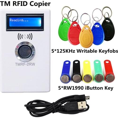 TM iButton Programmer DS1990A Duplicator Cloner Copier 125Khz RFID Reader Writer RW1990 Key Token RFID/TM Keyfob duplicator