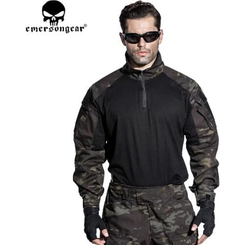 EMERSONGEAR G3 Combat Shirt Military Army Airsoft Tactical Paintball Hunting Shirt Multicam Black EM9256