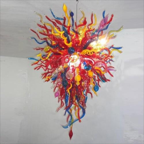 Turkish Style Art Decor Blown Glass Chandelier Beautiful Amber Glass Pendant Light
