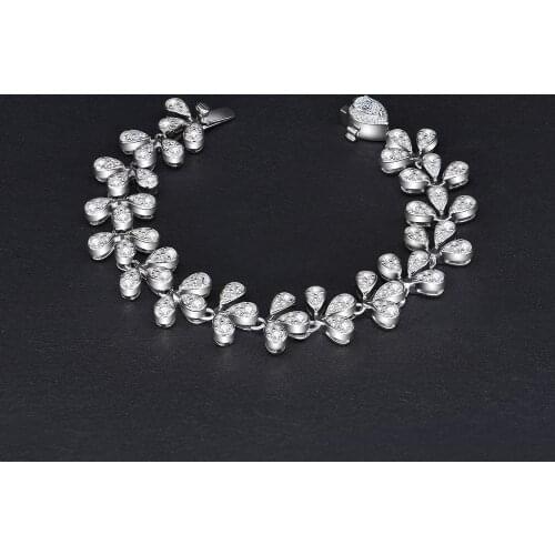 Classic 100% 925 Sterling Silver CreatedHigh Carbon Drill Diamond Gemstone Bangle Bracelets for Women Wedding Fine Jewelry