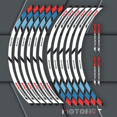 Hot sell Motorcycle for BMW wheel decals Reflective stickers rim stripes For BMW S1000 XR motorbike S1000XR