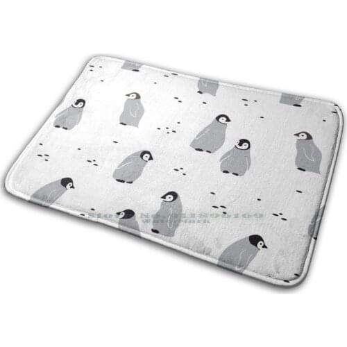 Baby Emperor Penguin Chicks Mat Rug Carpet Anti - Slip Bedroom Entrance Door Mat Penguin Emperor Penguin Penguin Chicks Chick