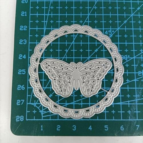 Metal Cutting Dies Butterfly Circle DIY Stencil Scrapbooking Photo Album Embossing Paper Card Making Decor 2021 Punch Template