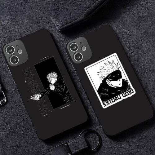 Jujutsu Kaisen Anime Cartoon Phone Case for iPhone 12 11 mini pro XS MAX XR 8 7 6 6S Plus X 5S SE 2020