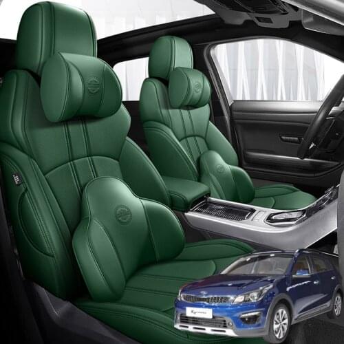 Nappa Leather 5 seats Car seat covers For kia rio 3 4 5 2011 2012 2013 2014 2015 2016 2017 2018 accessories