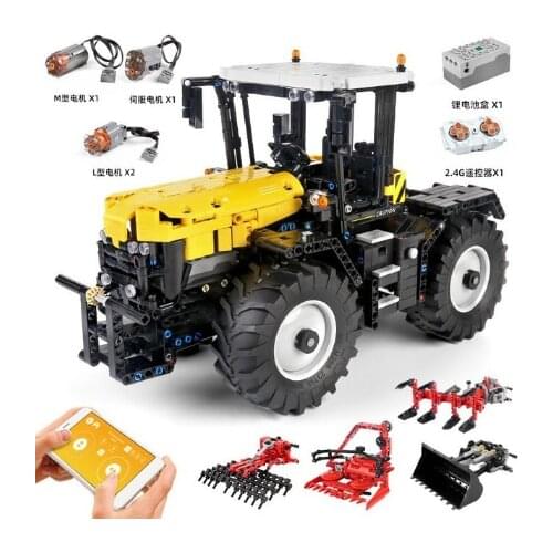 NEW technology building block RC tractor DIY assembly and construction of childrens Christmas toy gift model MOC-54812