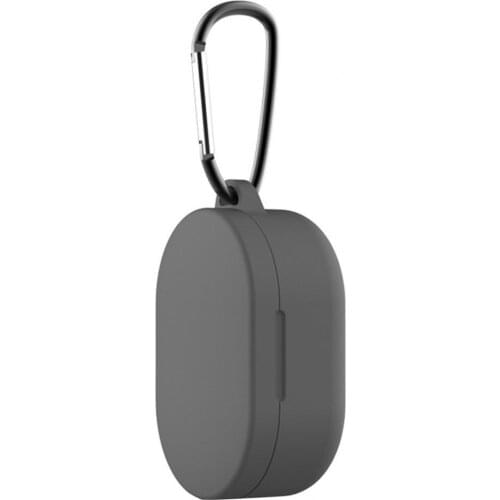 Anti-slip Silicone Protective Case Full Earphone Cover Shell with Carabiner for ViVO TWS Neo Wireless Bluetooth Headset