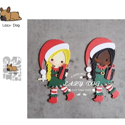 Christmas Elf Metal Cutting Dies Scrapbooking Stencil DIY Mold Knife Craft Embossing Die Cuts Card Making New Dies For 2020