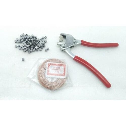 New Lead seal plier With 100Pcs 6*4MM Sealed beans 30M Sealing Wire for Anti-theft Seal Water Meter Electric meter