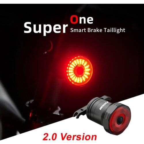 Intelligent Induction Bicycle Tail Rear Light Auto Brake Sensing Flashlight MTB Road Bike USB LED Taillight For Saddle Seatpost