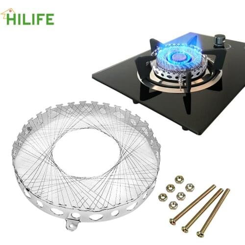 Windproof Round Mesh Pot Stand Adapter Stove Accessories Aggregate Flame Stainless Steel Gas Stove Torch Net Energy Saving Cover
