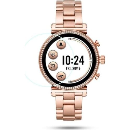 Tempered Glass Protective Film Guard For Michael Kors Access Sofie Watch Smartwatch Display Screen Protector Cover Protection