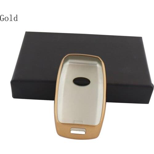 Gold Protective TPU key Case Shell Cover for Kia Optima K5 Sorento Carens Forte Soul