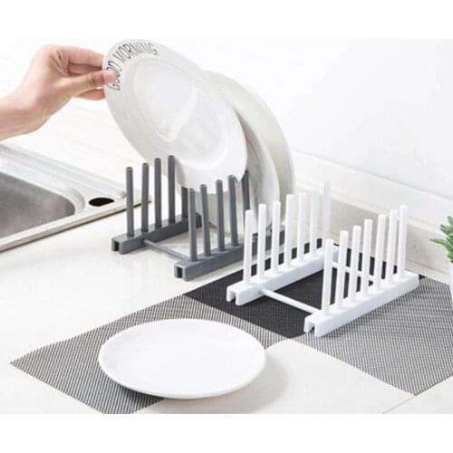 1PC Kitchen Pot Lid Rack Dishes Plate Spoon Holder Cooking Dish Tray Rack Home Kitchen Storage Drainer Shelf Rack Hot Sale
