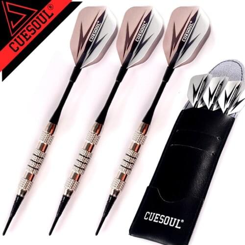 3pcs Professional Darts 16g Soft Darts Electronic Soft Tip With Chrome-plated Iron Aluminum Shaft Indoor Dartboard Games
