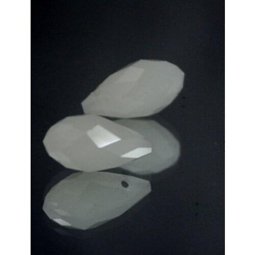 50pcs 6x12MM Clear Oval Faceted Czech Crystal Beads With Hole Briolette Teardrop Glass Beads For Jewelry Making DIY